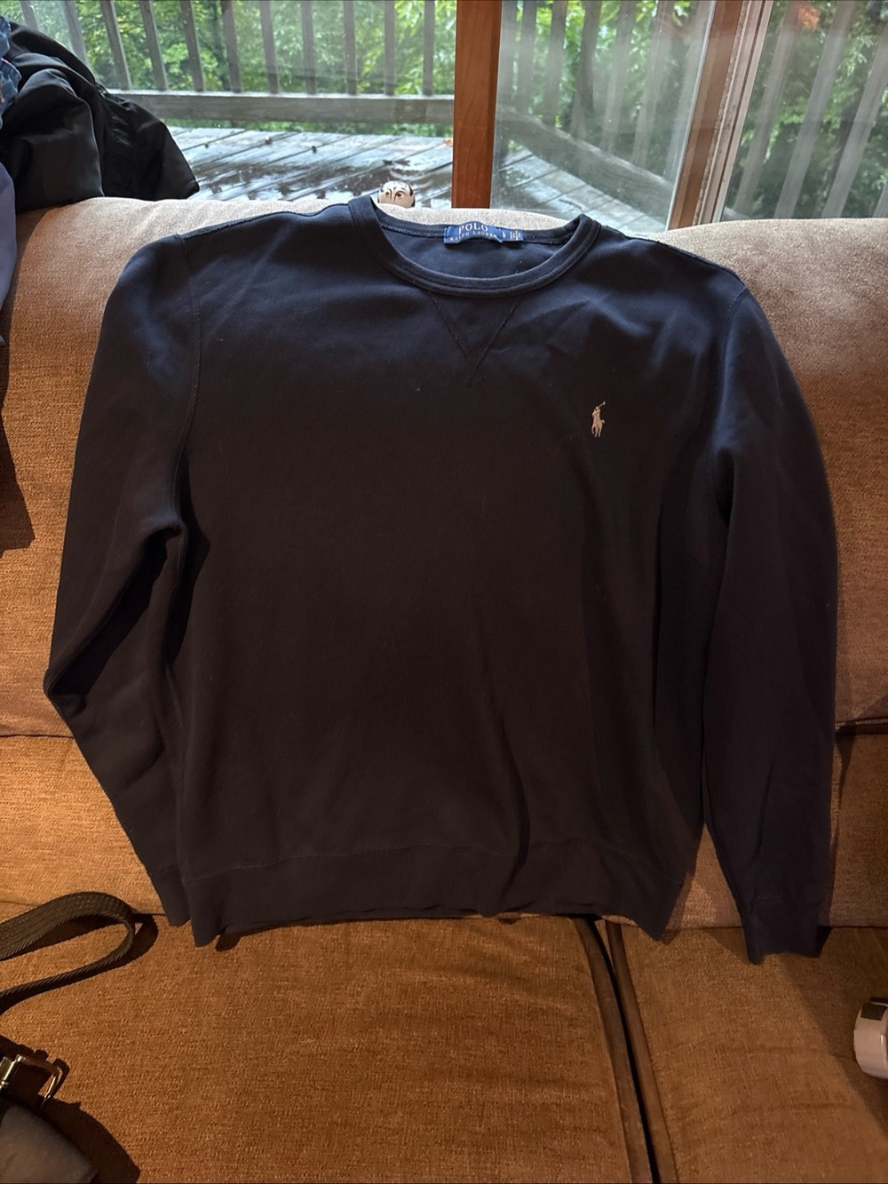 Polo Ralph Lauren Crewneck Sweatshirt Size L  Nwot Navy Blue